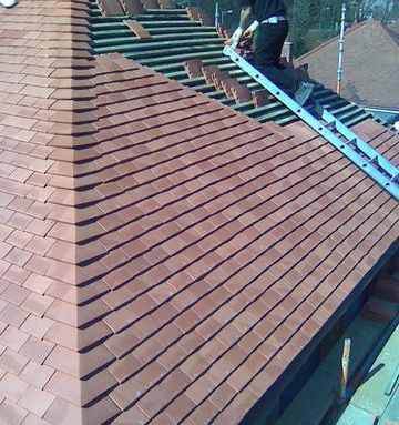 New tiled roof